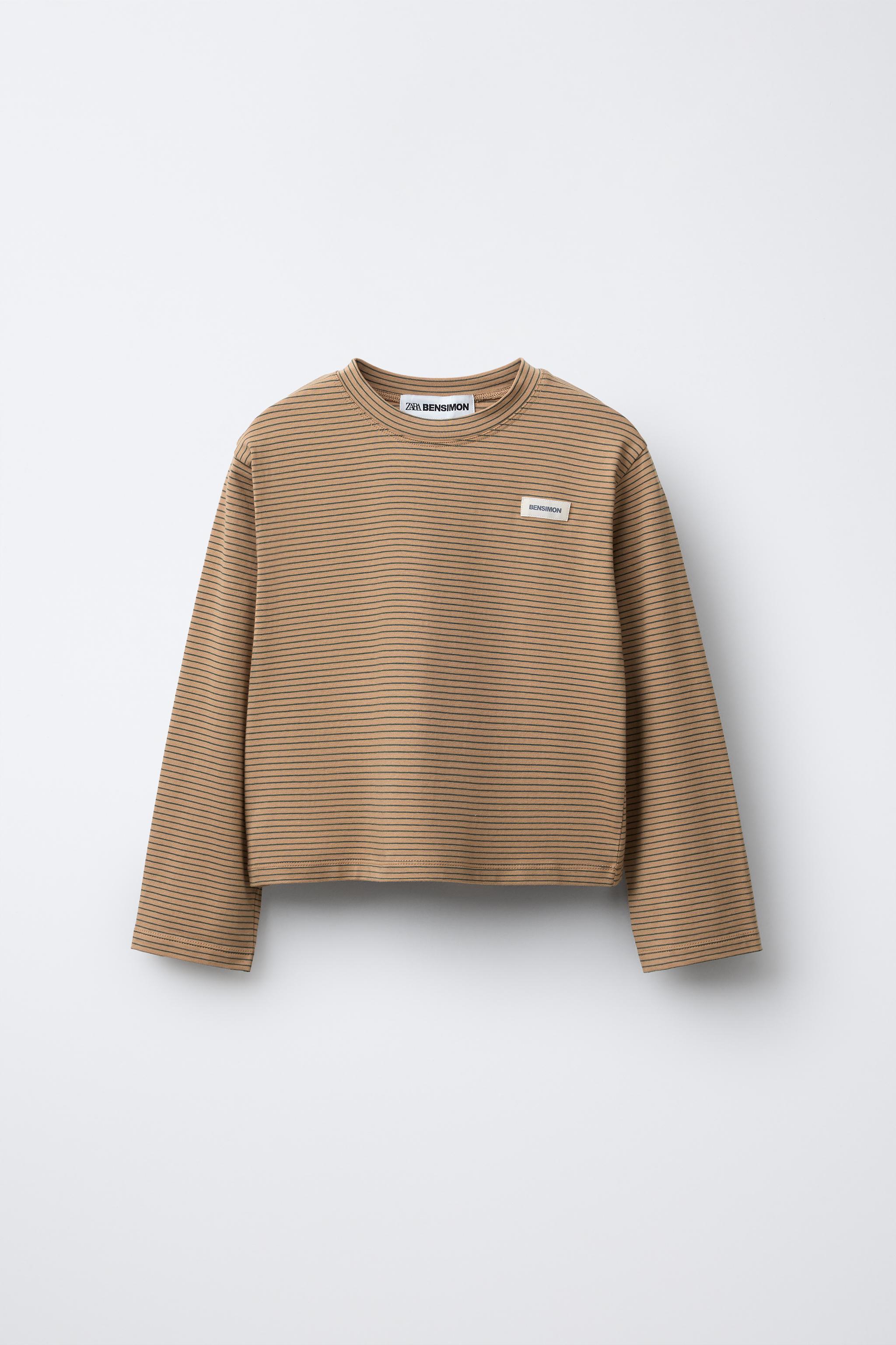 STRIPED T-SHIRT WITH BENSIMON ® X ZARA LABEL